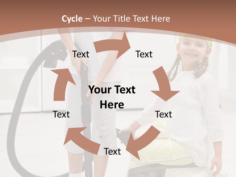 Cleaner Looking Siblings PowerPoint Template