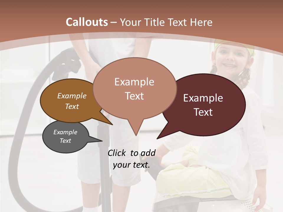 Cleaner Looking Siblings PowerPoint Template