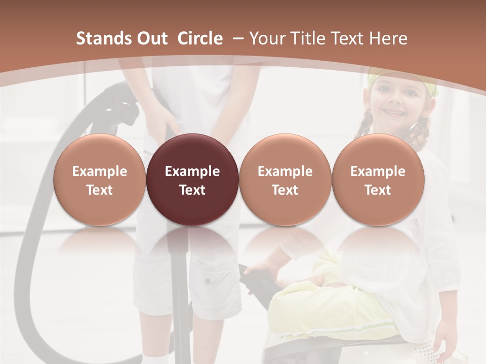 Cleaner Looking Siblings PowerPoint Template