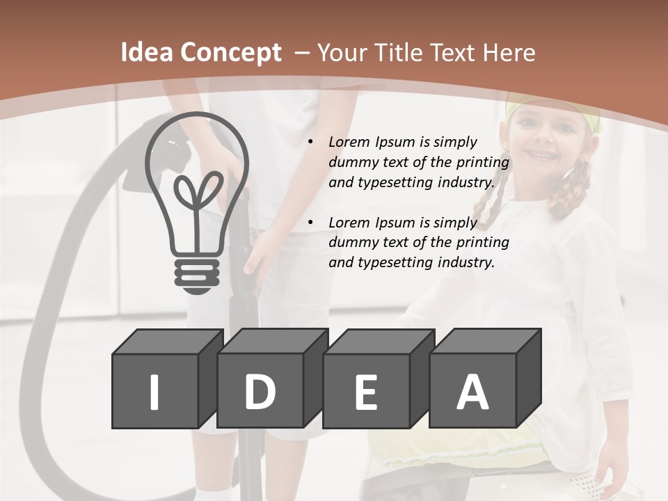 Cleaner Looking Siblings PowerPoint Template