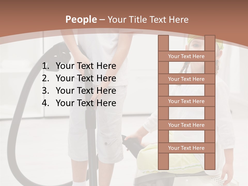 Cleaner Looking Siblings PowerPoint Template