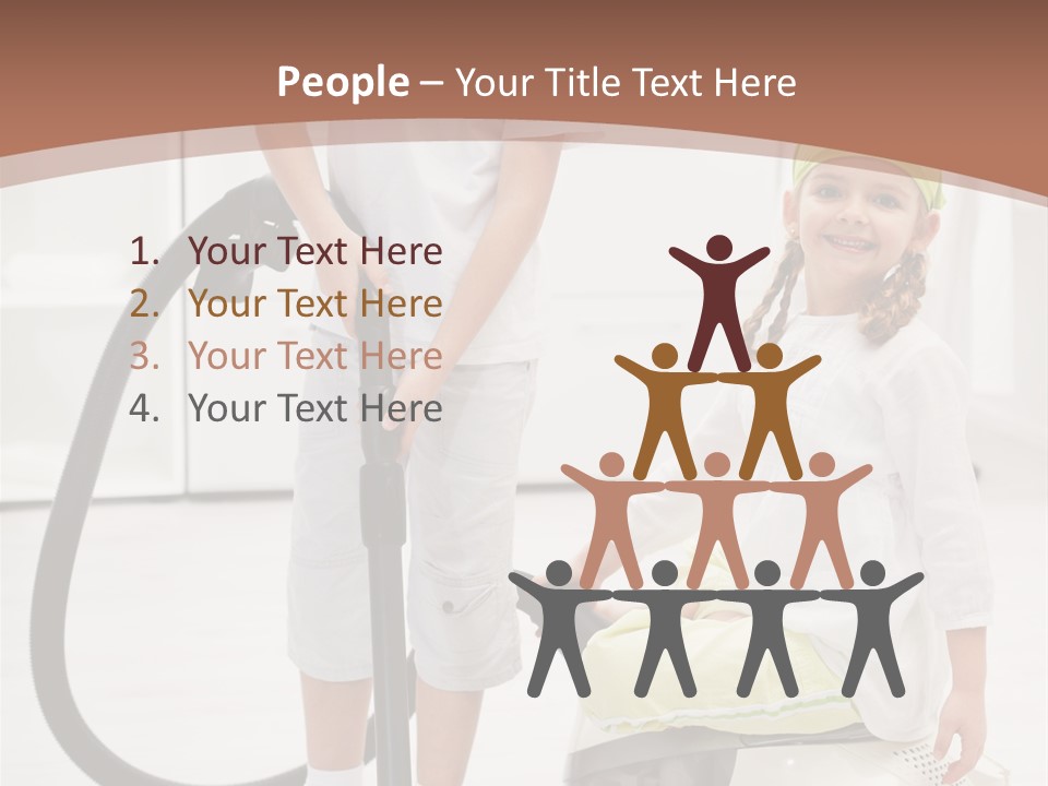 Cleaner Looking Siblings PowerPoint Template