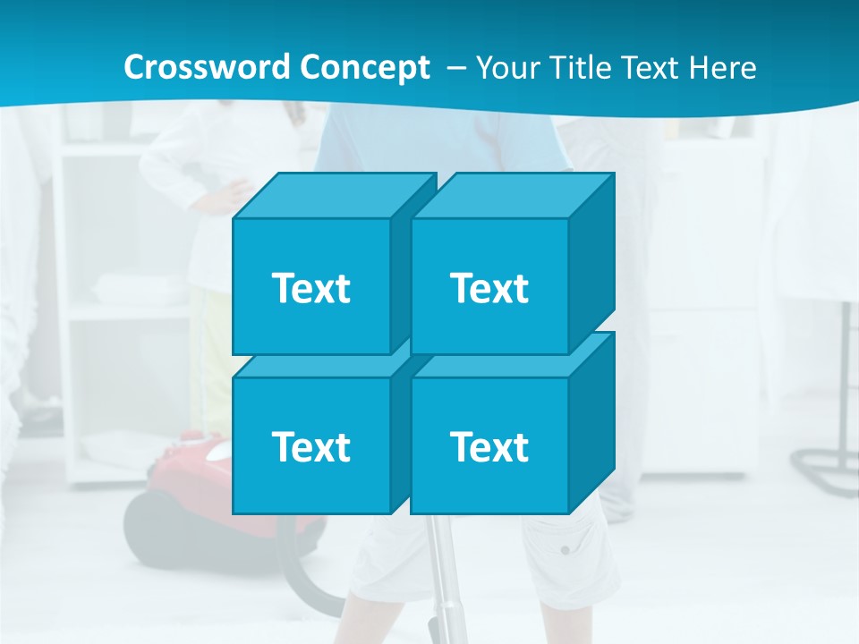 Home Cleaner Boy PowerPoint Template