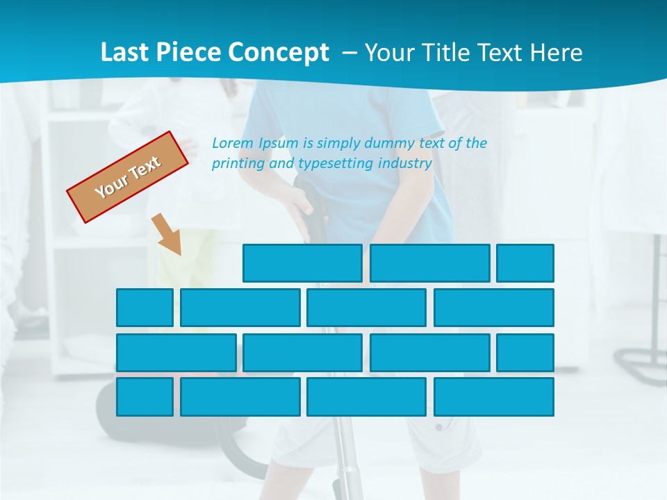 Home Cleaner Boy PowerPoint Template