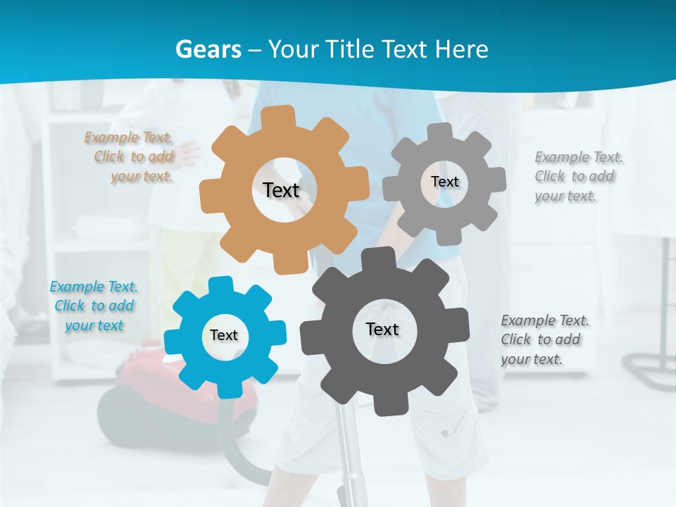 Home Cleaner Boy PowerPoint Template