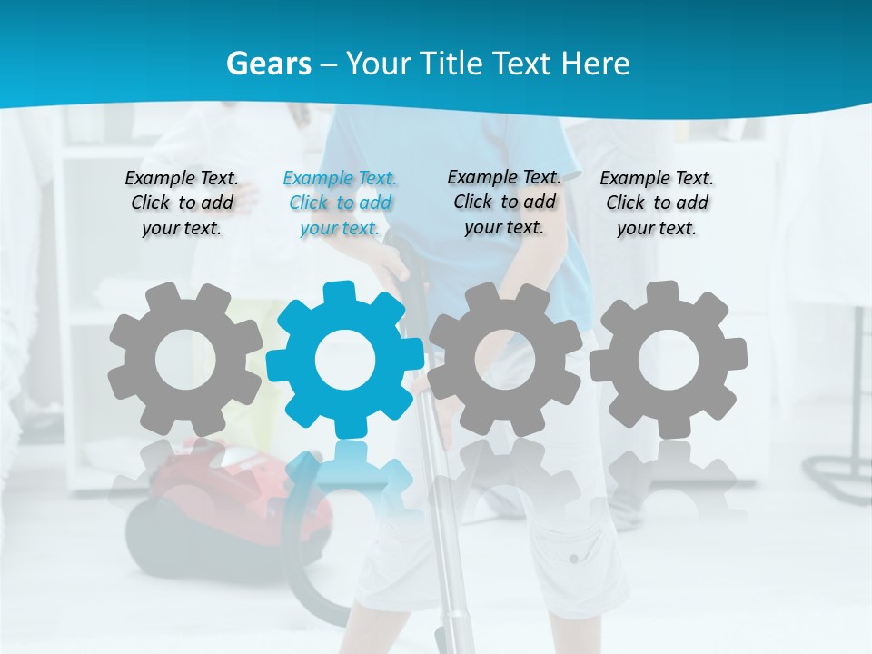 Home Cleaner Boy PowerPoint Template