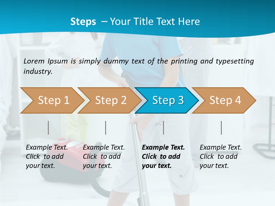 Home Cleaner Boy PowerPoint Template