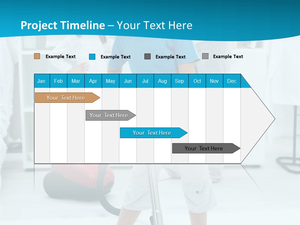 Home Cleaner Boy PowerPoint Template