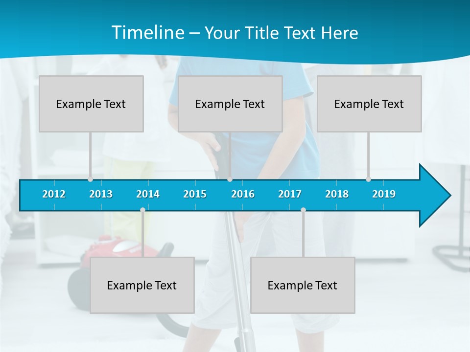 Home Cleaner Boy PowerPoint Template