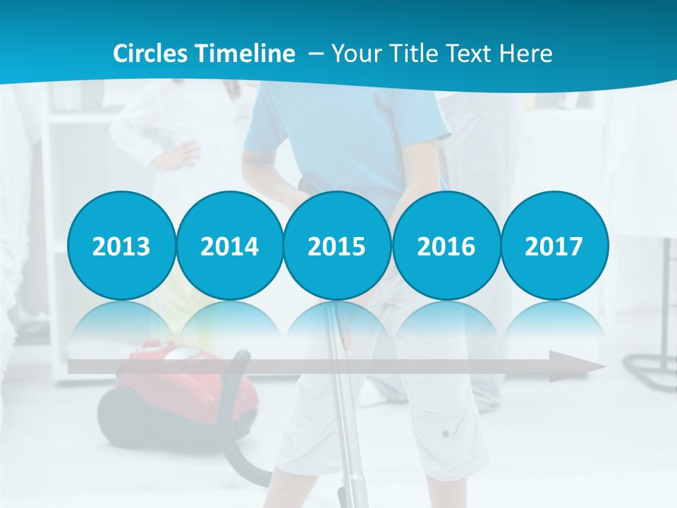 Home Cleaner Boy PowerPoint Template