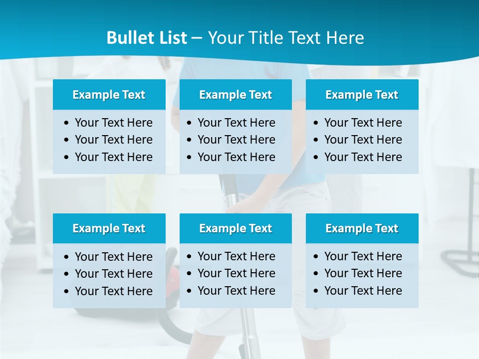 Home Cleaner Boy PowerPoint Template