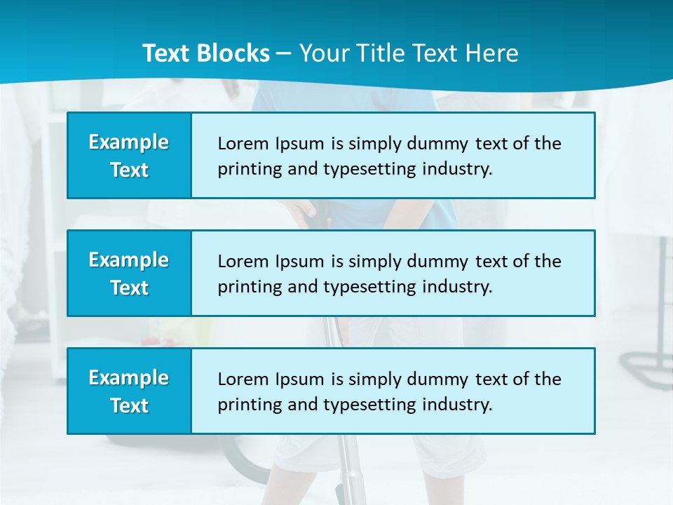 Home Cleaner Boy PowerPoint Template