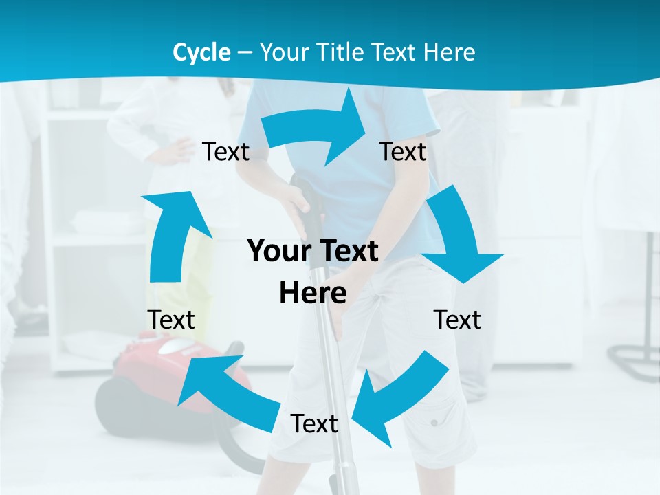 Home Cleaner Boy PowerPoint Template