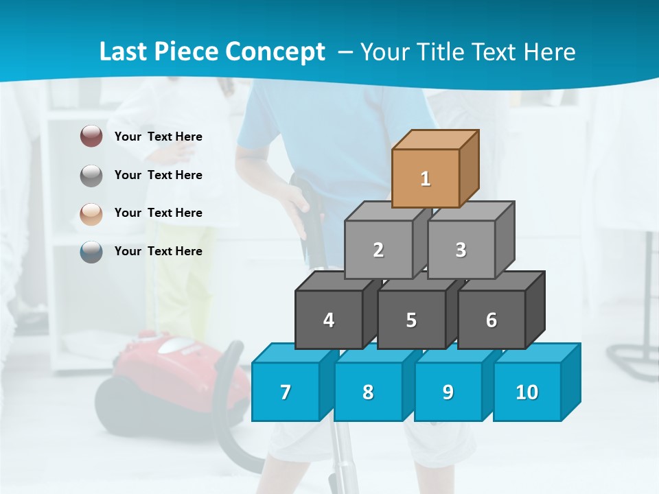 Home Cleaner Boy PowerPoint Template