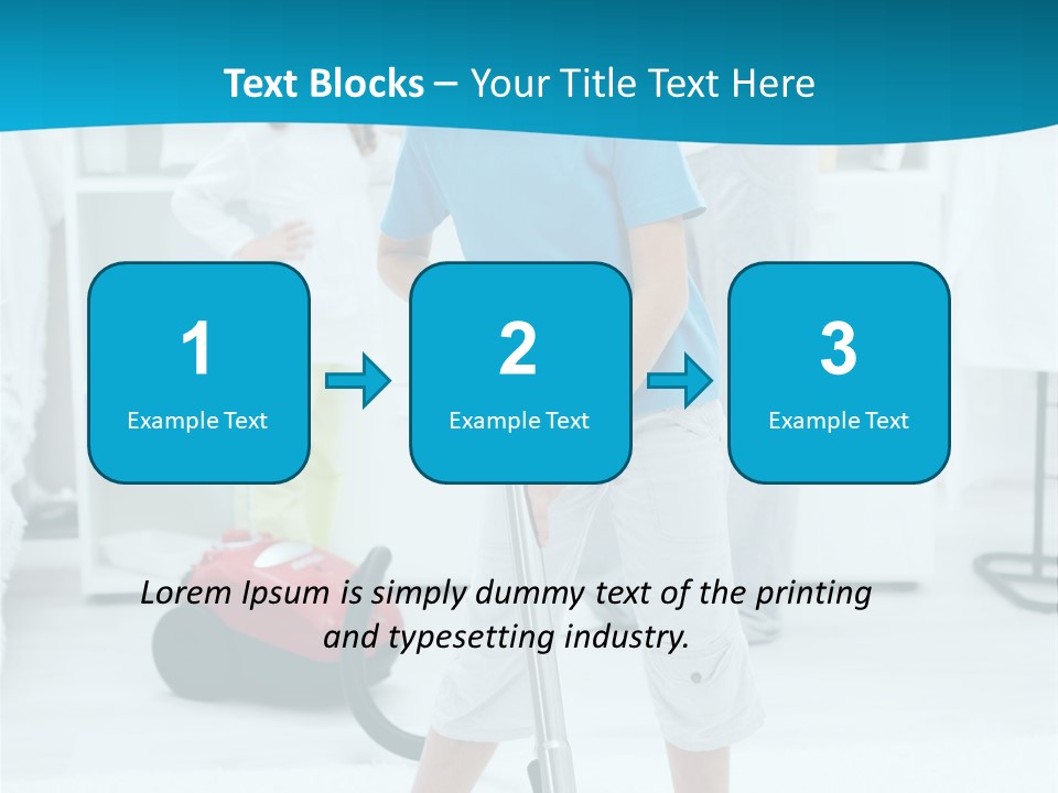 Home Cleaner Boy PowerPoint Template