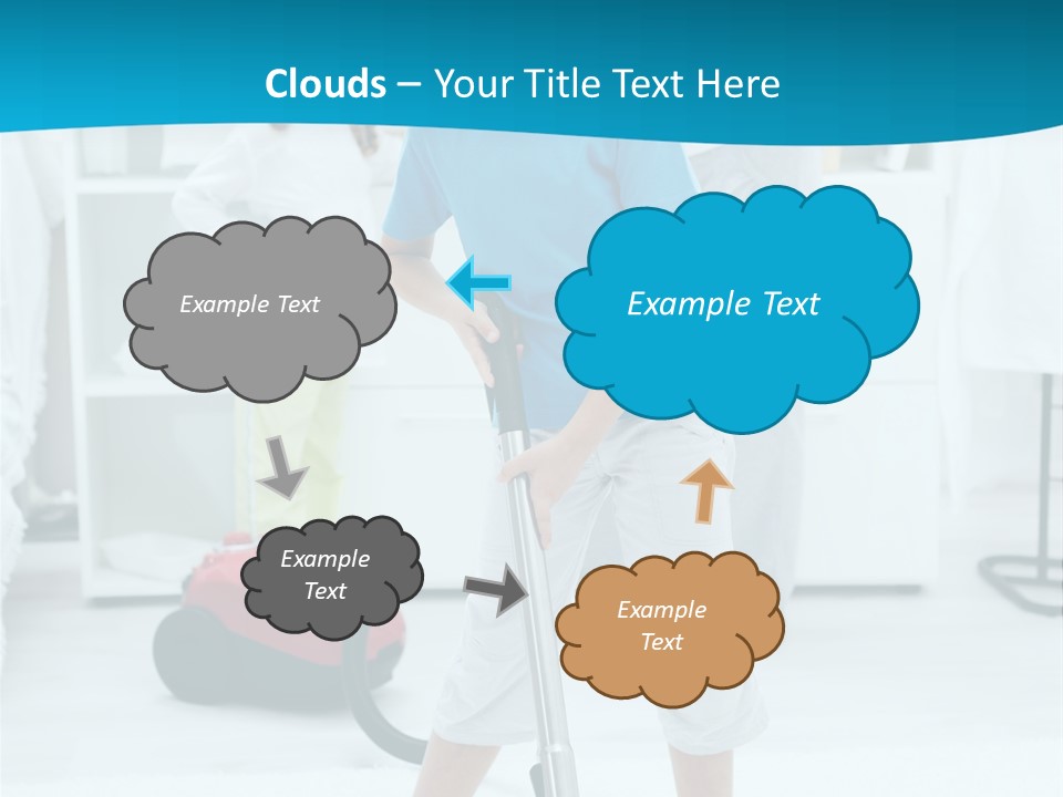 Home Cleaner Boy PowerPoint Template