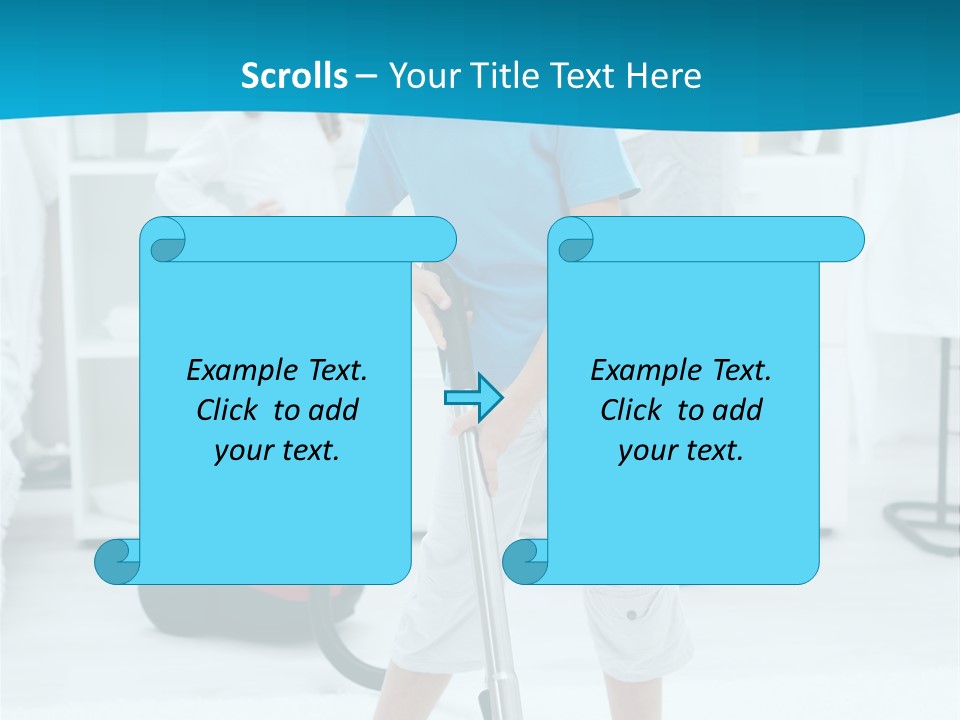 Home Cleaner Boy PowerPoint Template