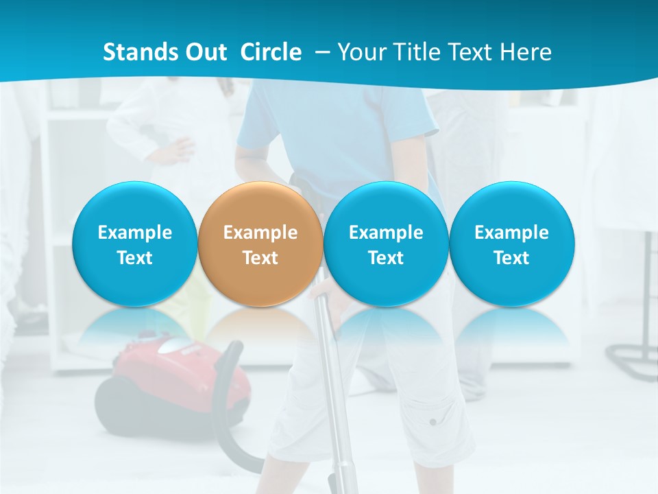 Home Cleaner Boy PowerPoint Template