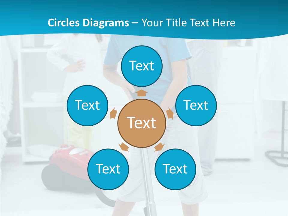 Home Cleaner Boy PowerPoint Template