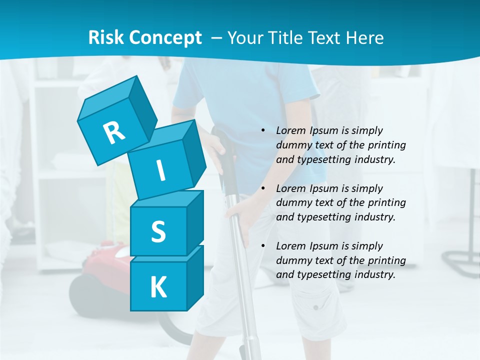 Home Cleaner Boy PowerPoint Template