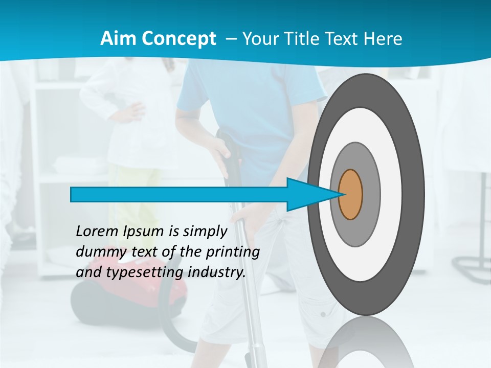 Home Cleaner Boy PowerPoint Template