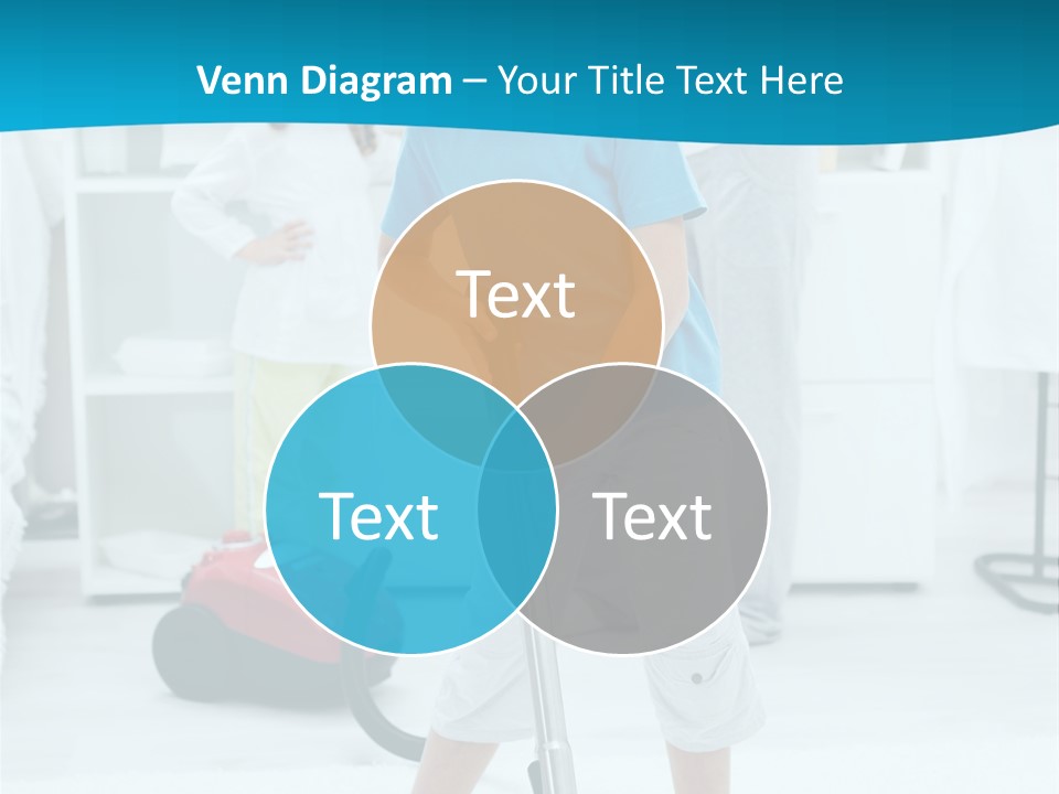 Home Cleaner Boy PowerPoint Template