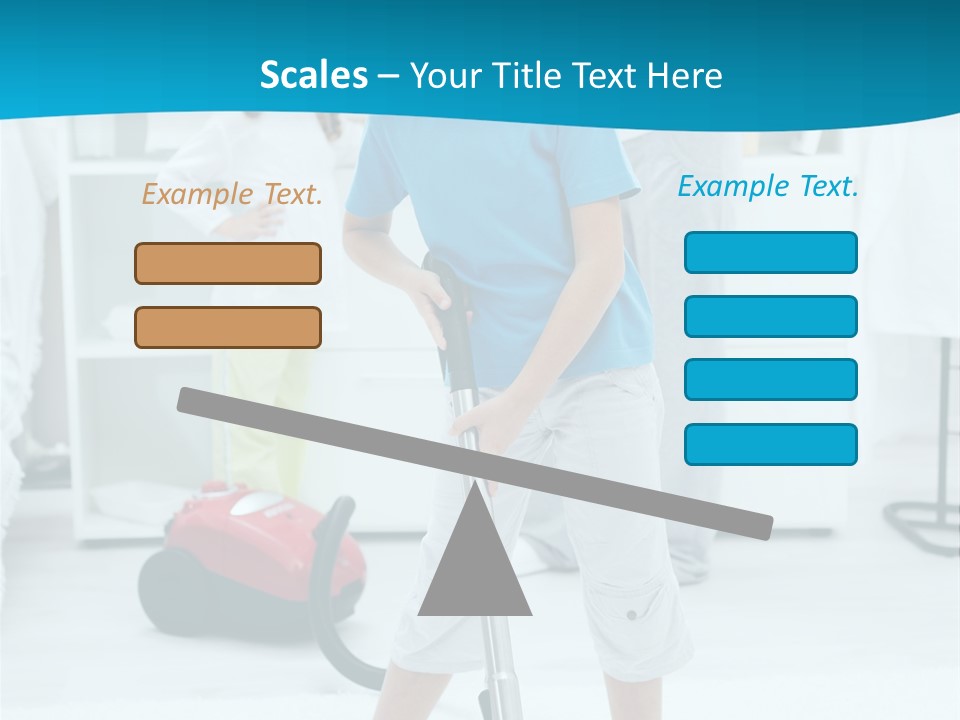 Home Cleaner Boy PowerPoint Template