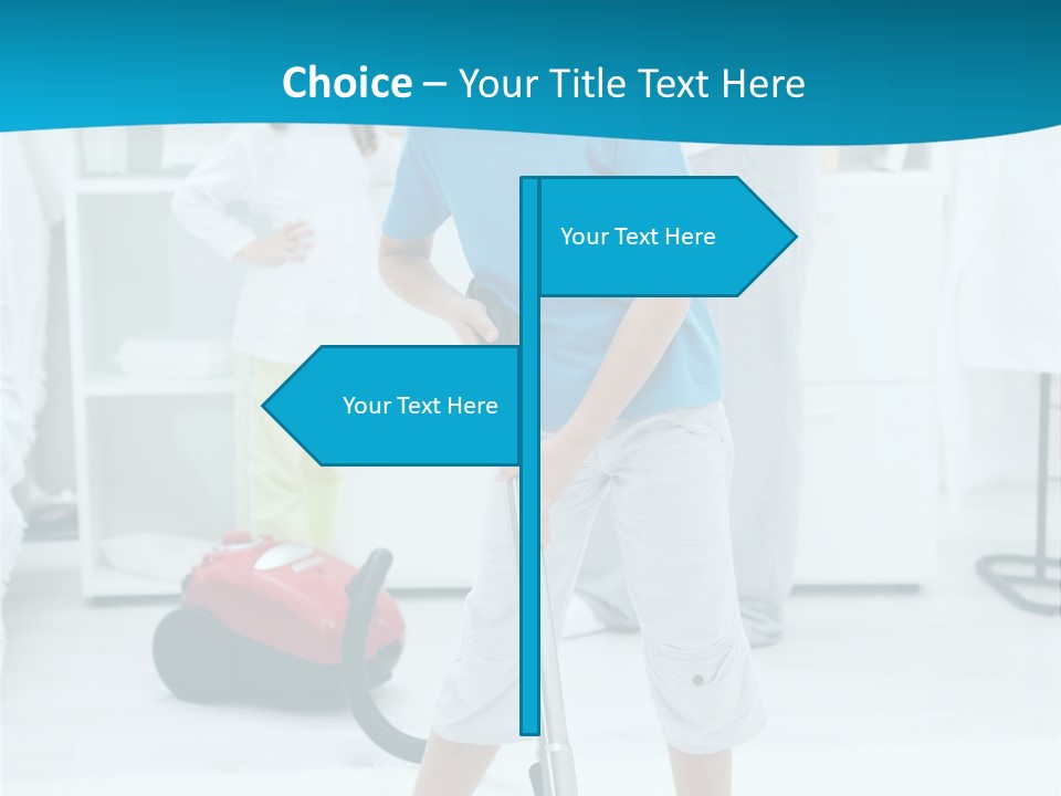 Home Cleaner Boy PowerPoint Template