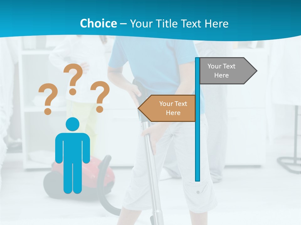 Home Cleaner Boy PowerPoint Template