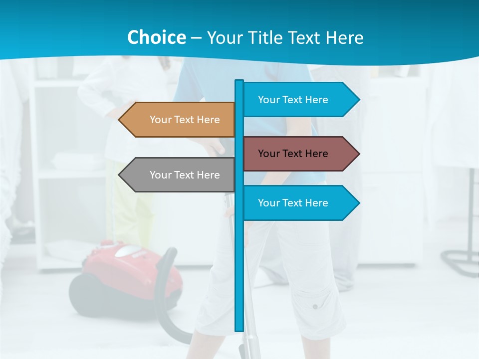 Home Cleaner Boy PowerPoint Template