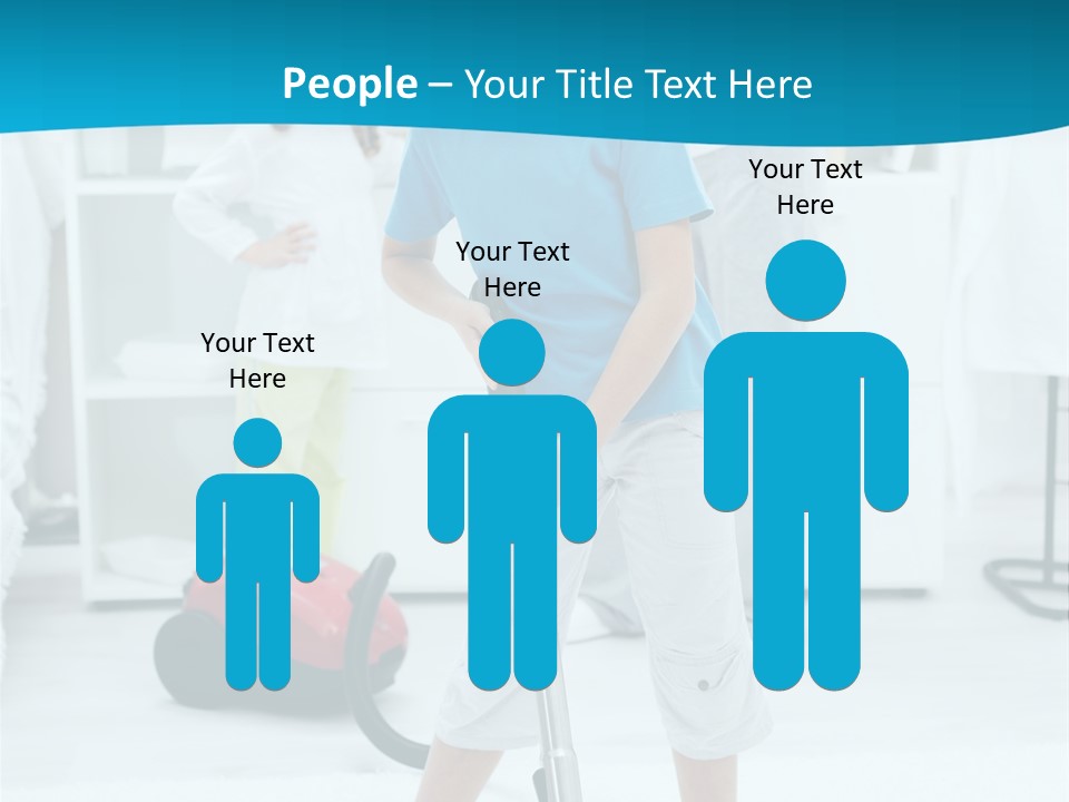 Home Cleaner Boy PowerPoint Template