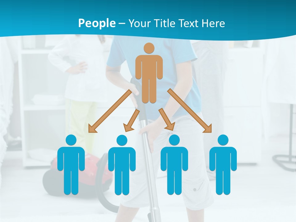 Home Cleaner Boy PowerPoint Template