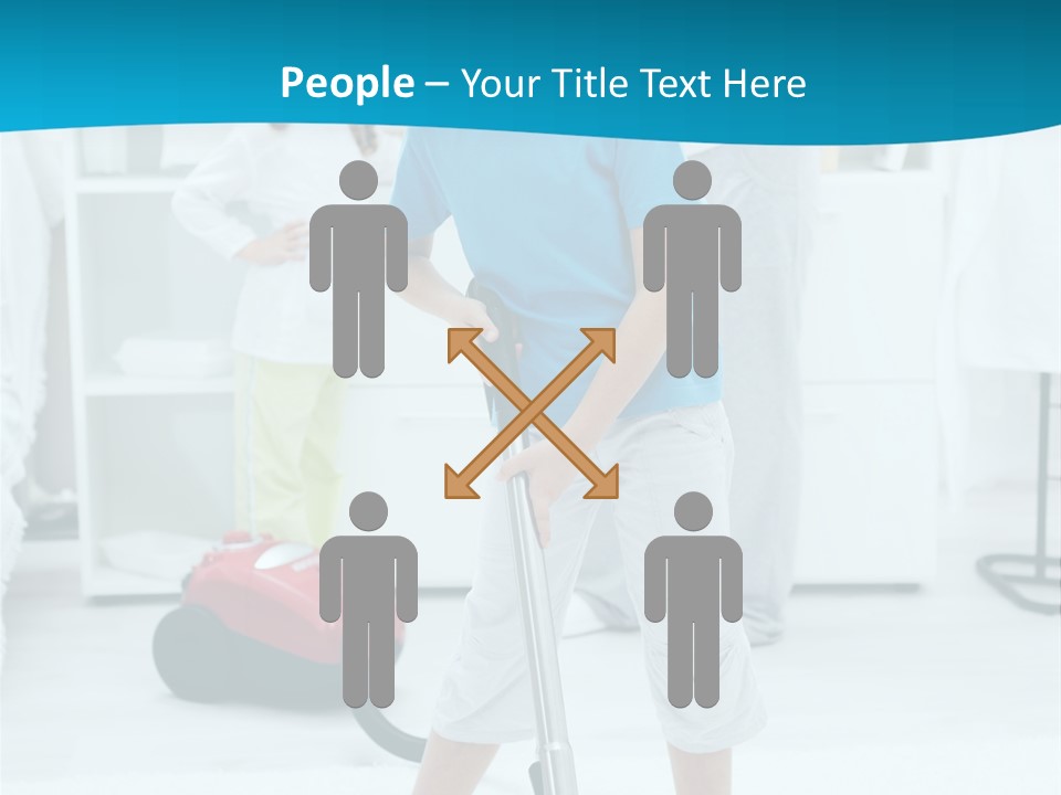 Home Cleaner Boy PowerPoint Template