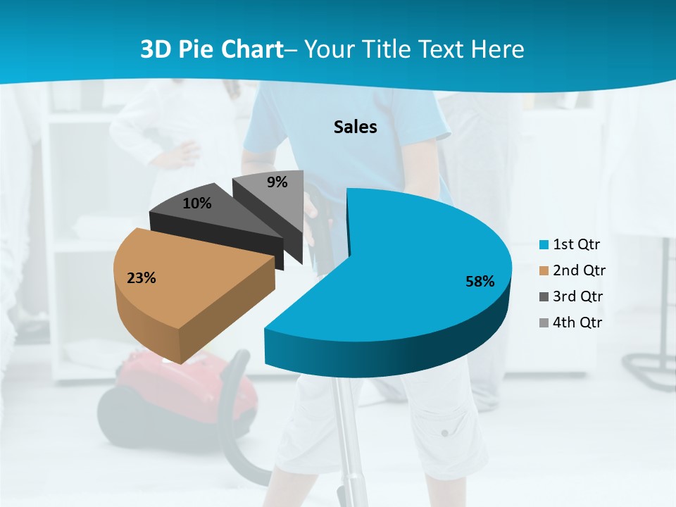 Home Cleaner Boy PowerPoint Template