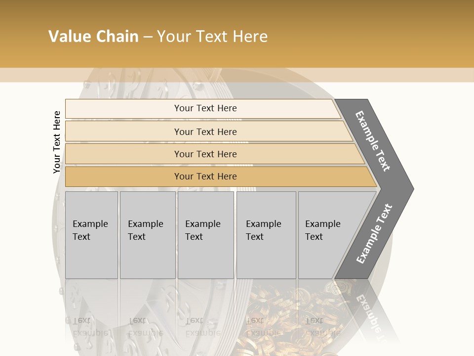 System Lock Gold PowerPoint Template