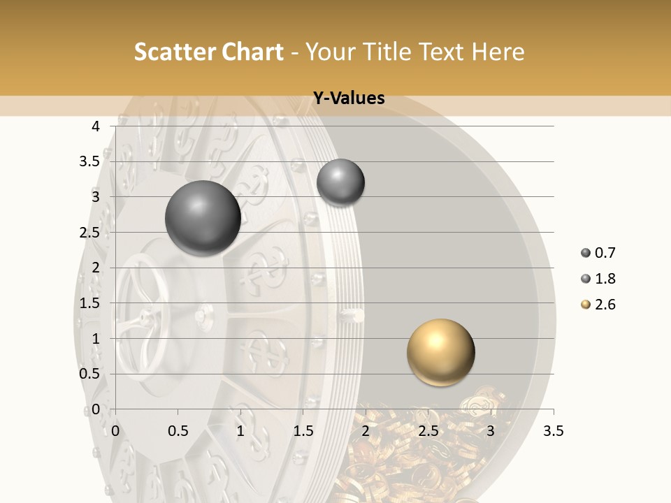 System Lock Gold PowerPoint Template
