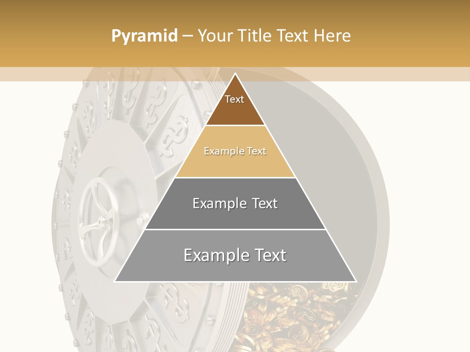 System Lock Gold PowerPoint Template