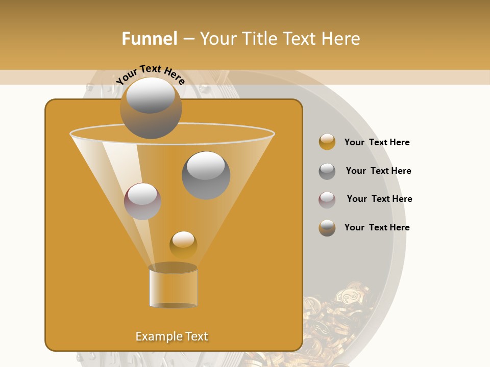 System Lock Gold PowerPoint Template