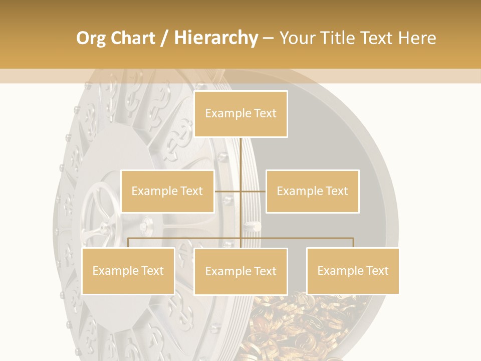 System Lock Gold PowerPoint Template