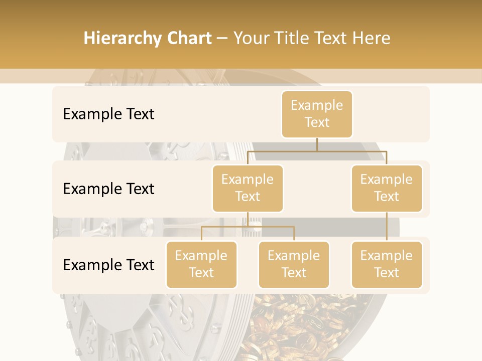 System Lock Gold PowerPoint Template