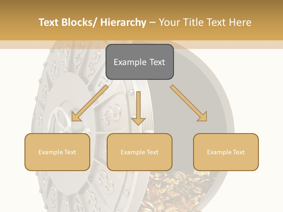 System Lock Gold PowerPoint Template