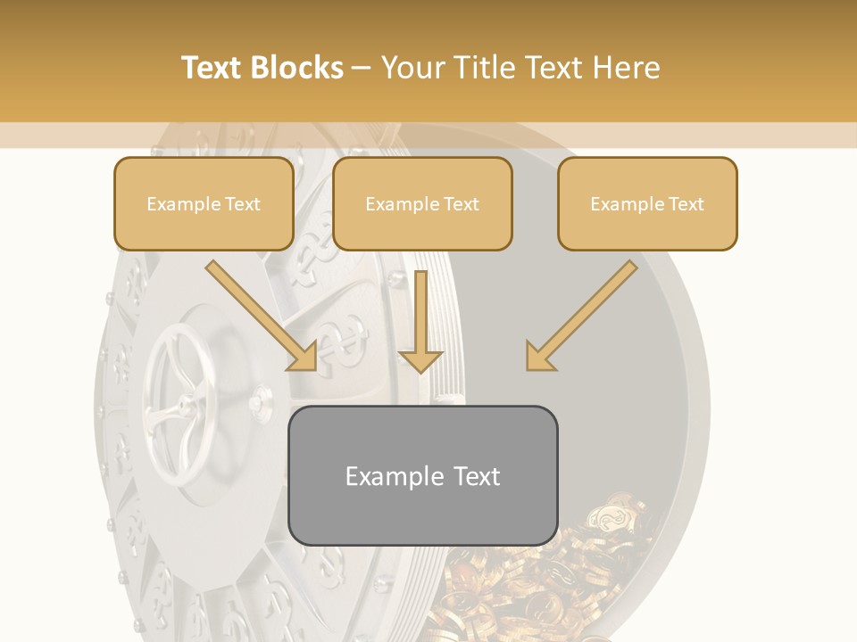 System Lock Gold PowerPoint Template