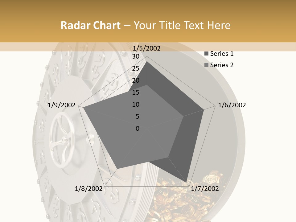 System Lock Gold PowerPoint Template
