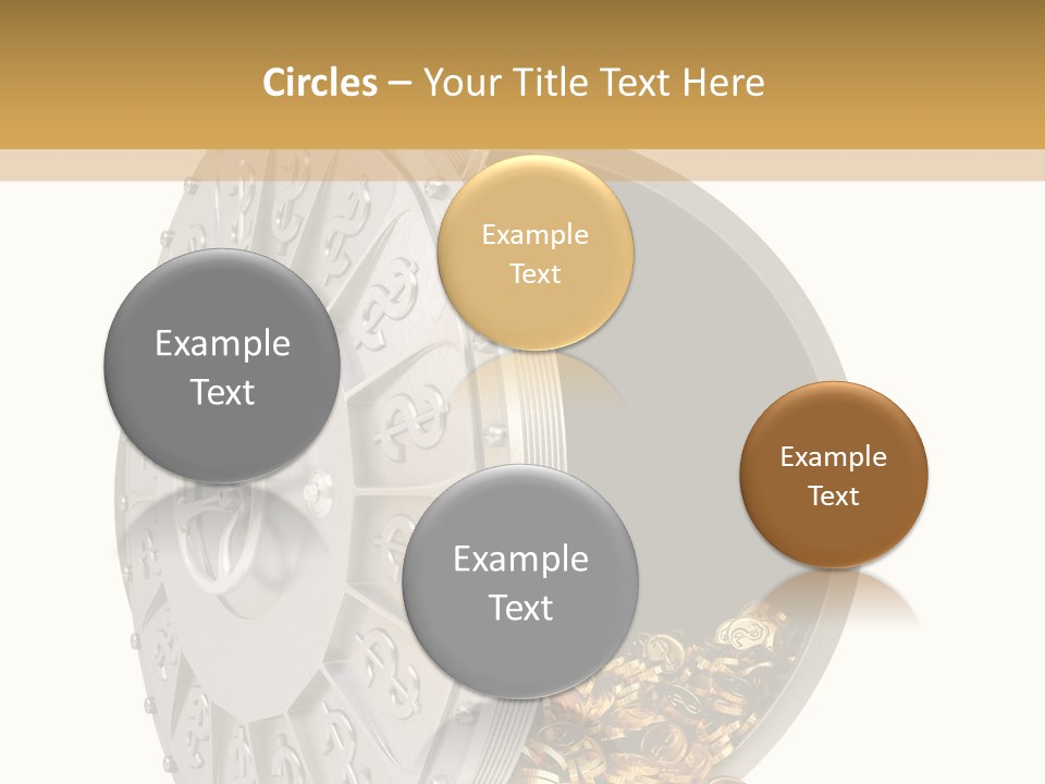 System Lock Gold PowerPoint Template
