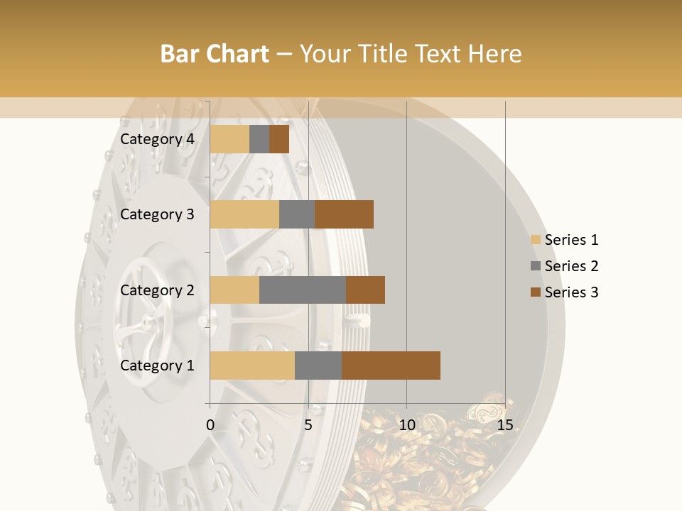 System Lock Gold PowerPoint Template