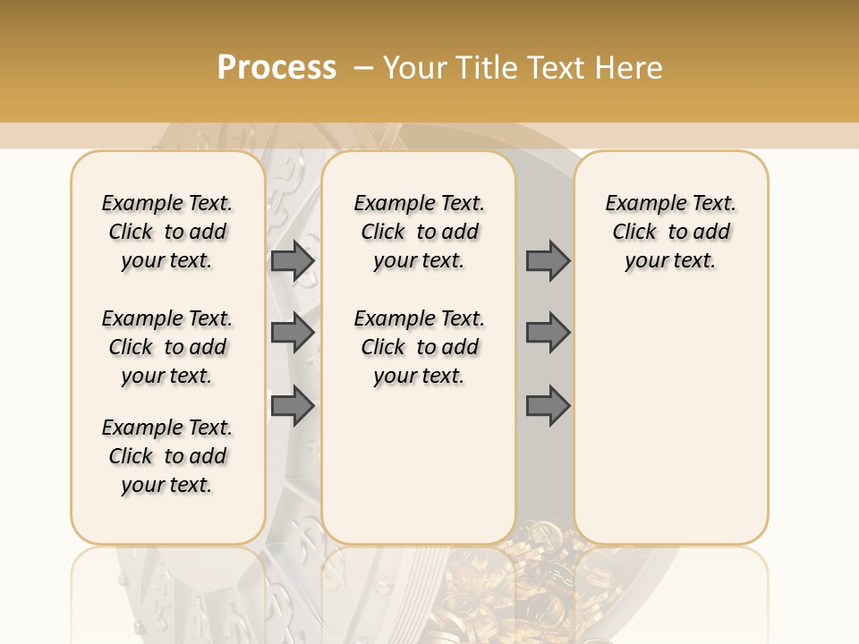 System Lock Gold PowerPoint Template