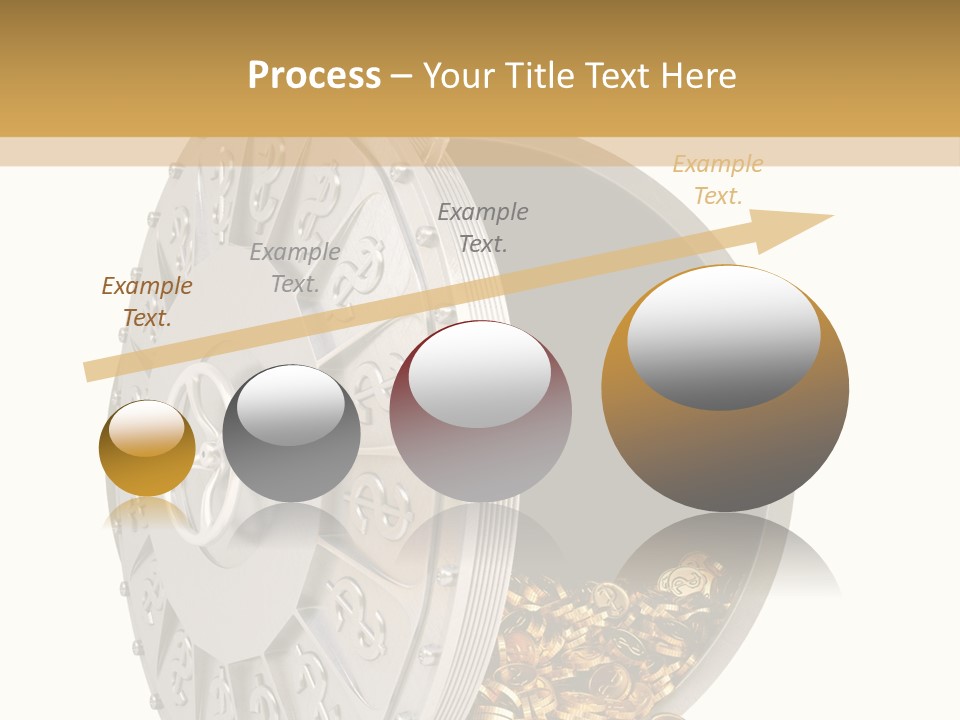 System Lock Gold PowerPoint Template