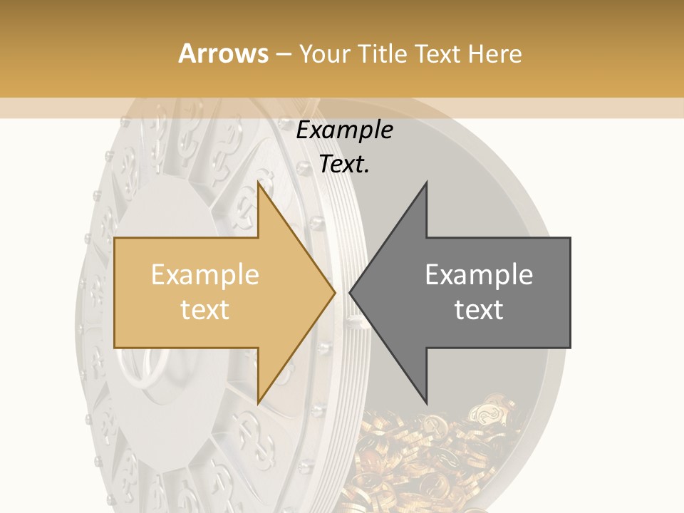 System Lock Gold PowerPoint Template
