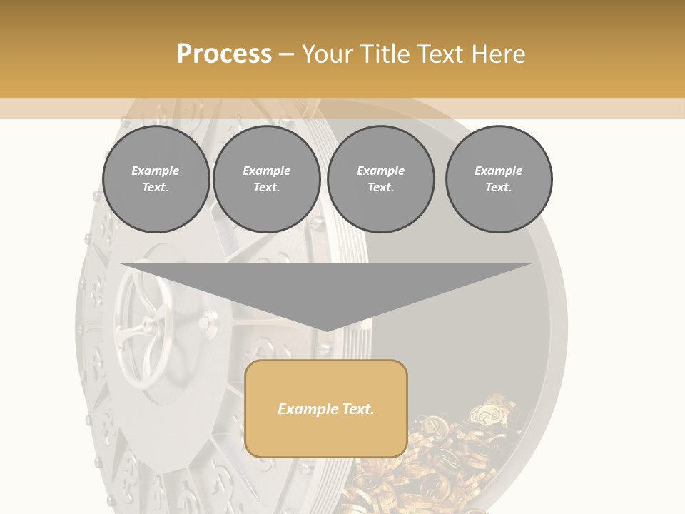 System Lock Gold PowerPoint Template