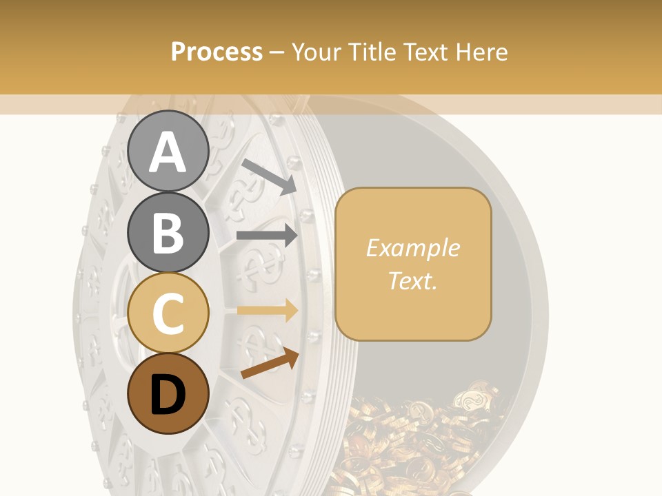System Lock Gold PowerPoint Template